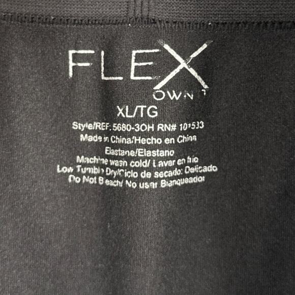 FLEX Own‎ It Black High-Waisted Seamless Athletic Booty Shorts XL - Picture 3 of 6